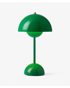 Flowerpot VP9 oppladbard bordlampe, Signal Green