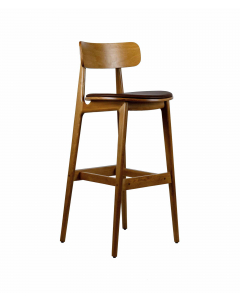 Mona barstol – Dark Brown 805 , lancaster eik