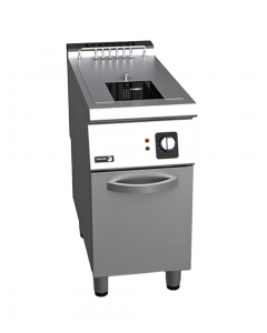 Frityr 21L, 2 kurver, halv modul m/understell, 18kW, OUTLET