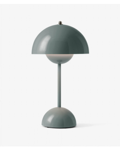 Flowerpot VP9 oppladbard bordlampe, Stone Blue