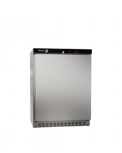 Fryseskap rustfritt, underbenk, 125L