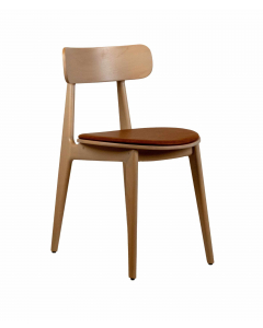Mona stol – Leotex vintage 215, white ash