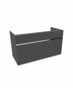 Resepsjonsdisk Graphite Grey - 180 cm