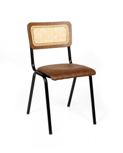 Susy stol, cane rygg, polstret sete Rusty 402