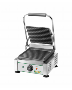 Pressgrill 410mm, rillet topp og bunn