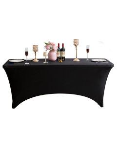 Stretchcover til Bankettbord 152x76cm, sort