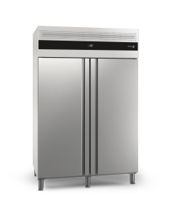 Fryseskap dobbelt GN2/1, rustfritt, 1186L