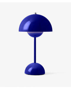 Flowerpot VP9 oppladbard bordlampe, Cobalt Blue