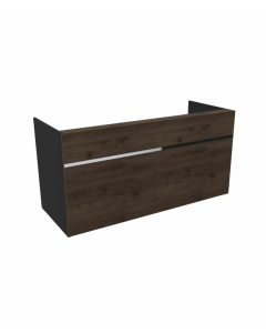 Resepsjonsdisk Valnøtt/Sort - 200 cm