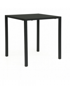 451 komplett bord, 70x70cm Aluminium, Sort 