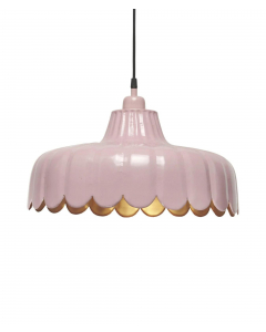 Wells taklampe, rosa/gull