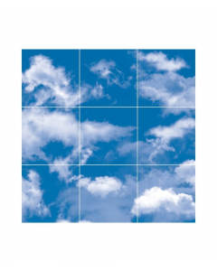 LifeLike Lyspanel, blå himmel, 60x60 cm