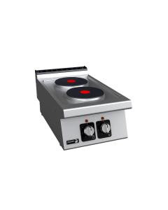 Koketopp 2 plater, elektrisk, halv modul, 5,2kW