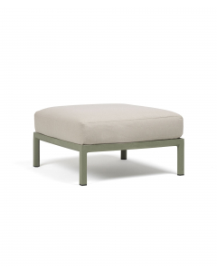 Maximo Puff - Cactus ramme, perla puter, sunbrella