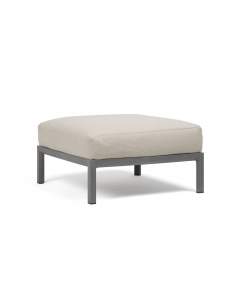 Maximo Puff - Basalto ramme, perla puter, sunbrella