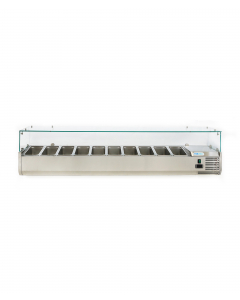 Garnityrkjøler med glasstopp 10xGN1/4