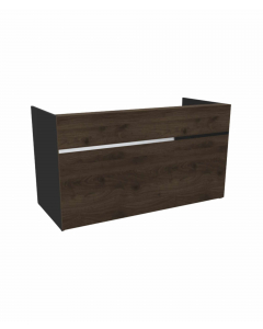 Resepsjonsdisk Valnøtt/Sort - 180 cm
