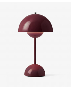 Flowerpot VP9 oppladbard bordlampe, Dark Plum