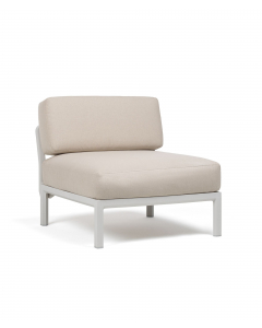 Maximo Midtmodul - Gesso ramme, perla puter, sunbrella